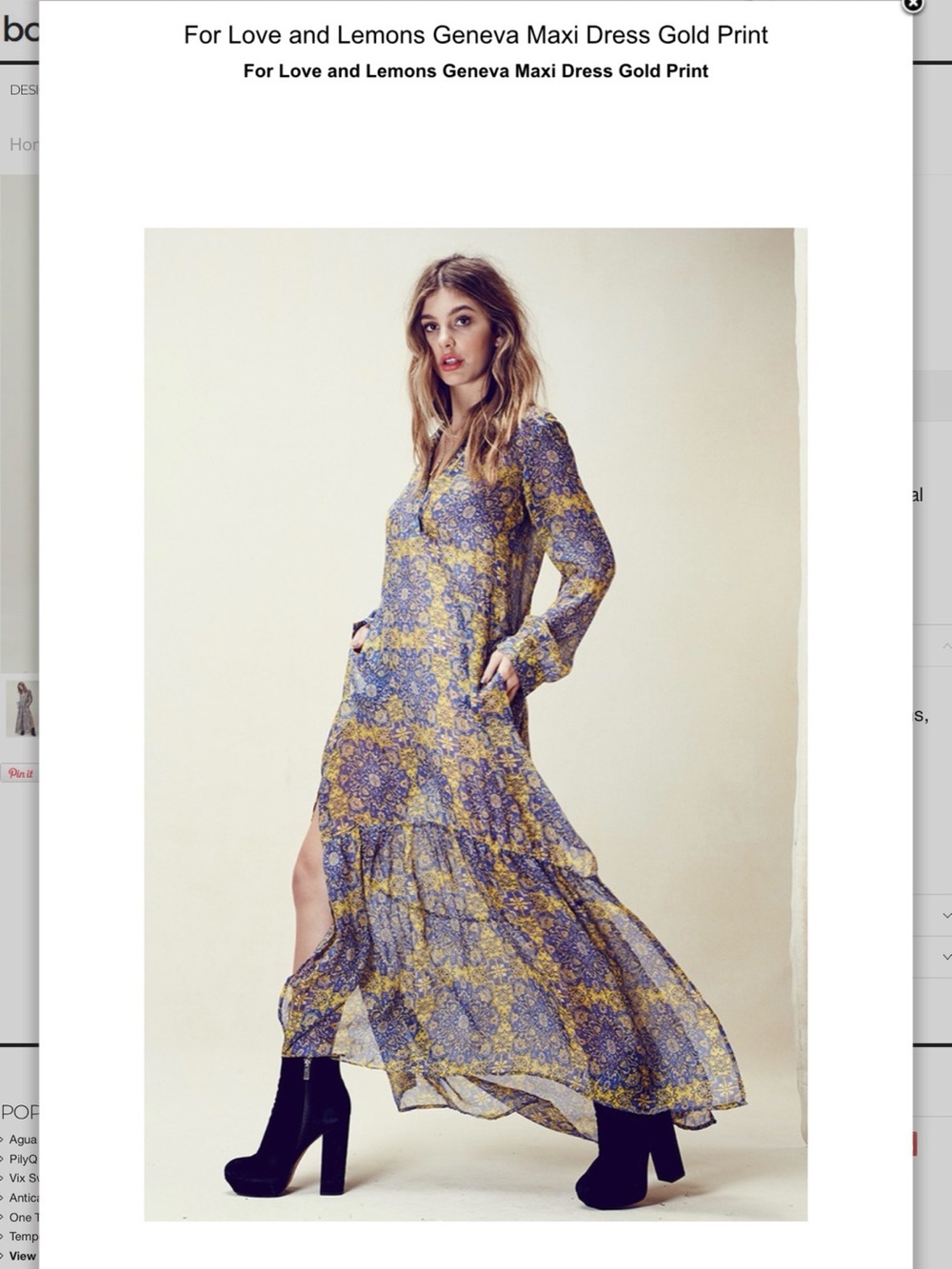 For Love & Lemons Geneva Dress